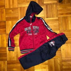 Drive Devils Red and Navy Tracksuit